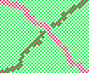 Look more closely. There are only 2 colors, red and blue. Any others were created in your mind due to the dots being placed close together. Neat huh?